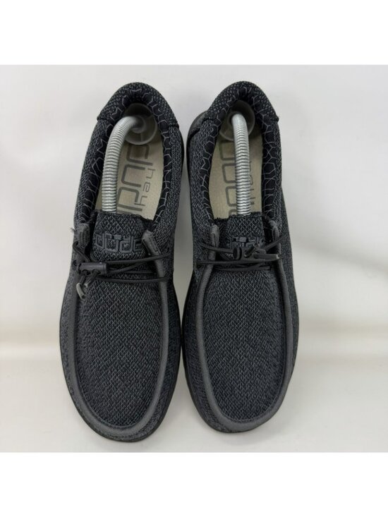 Hey Dude Wally Sox Micro Slip On Comfort Shoes Loafers Gray Black Men\'s Size 57 main image 5